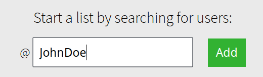 Add users by searching